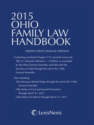 cover image of 2015 Ohio Family Law Handbook